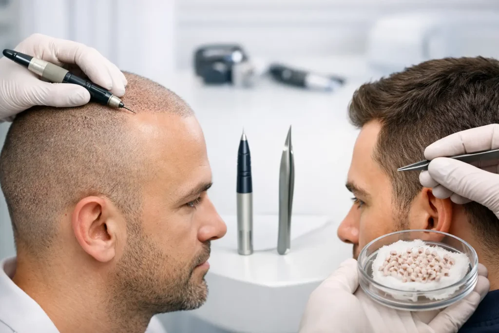 DHI vs FUE Difference: What to Choose