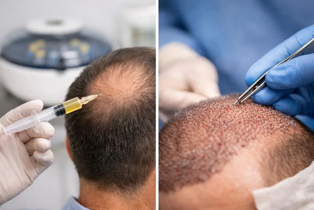PRP vs Hair Transplant: Which Fits You?