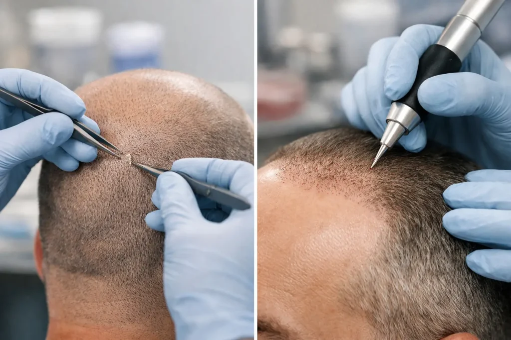 FUE vs DHI Hair Transplant - Which Fits You?