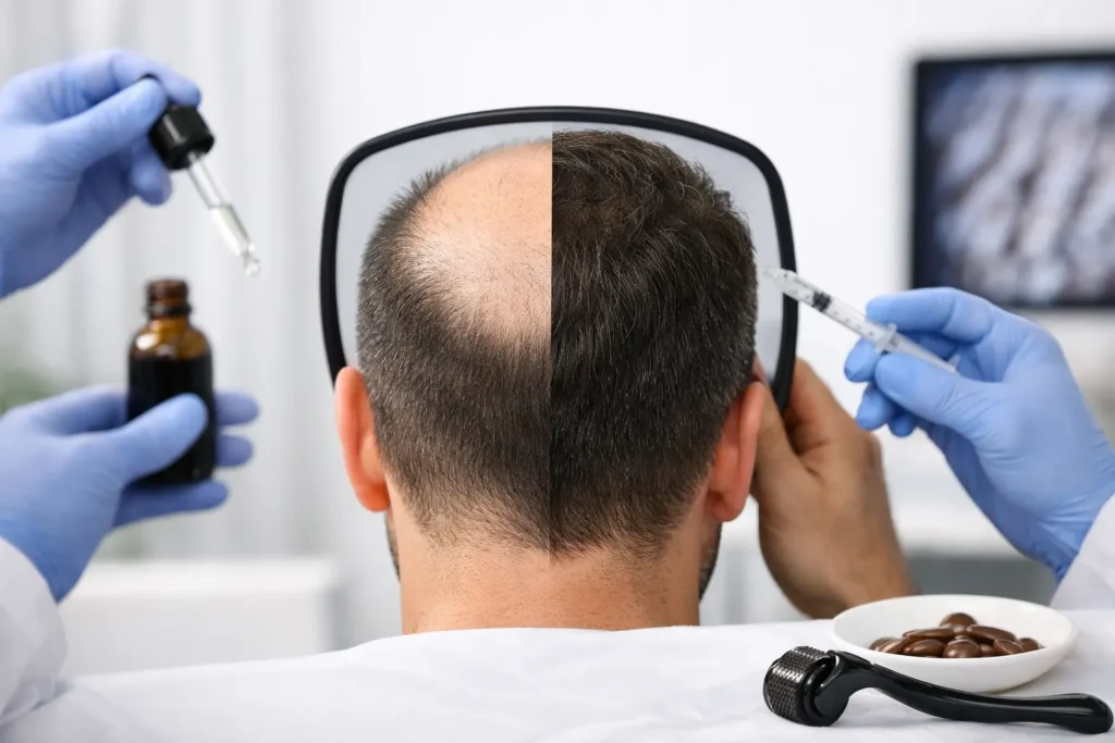 Male Pattern Baldness Treatment Example Explained