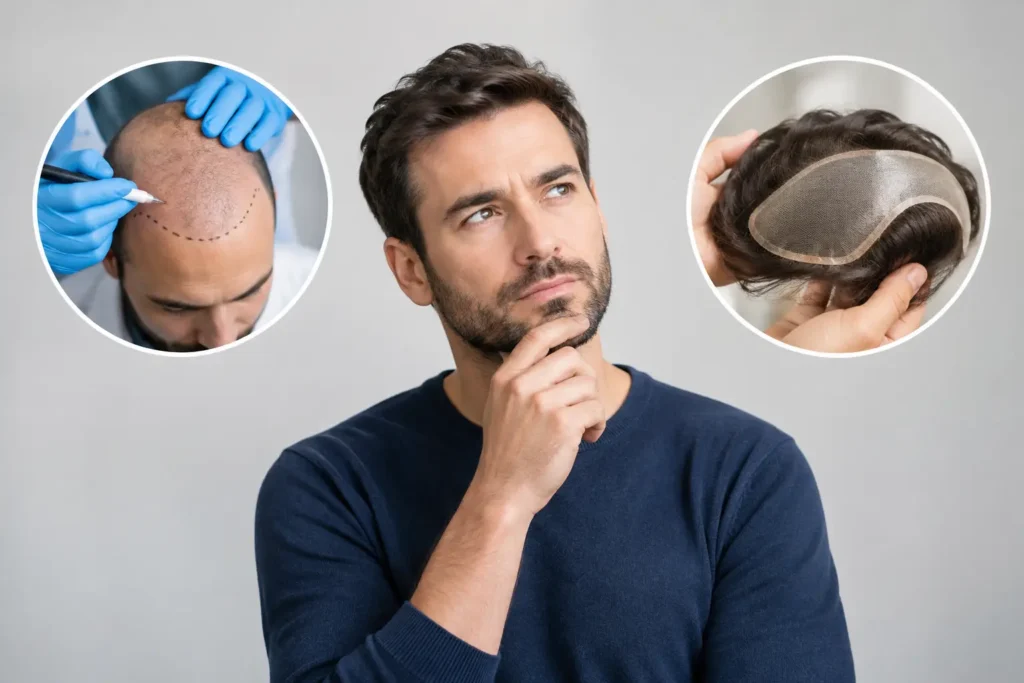 Hair Transplant Versus Hair System: Which Fits?
