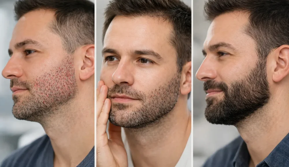 Beard Transplant Healing Stages Explained